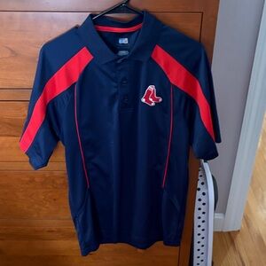 MLB Navy and Red Polo Shirt